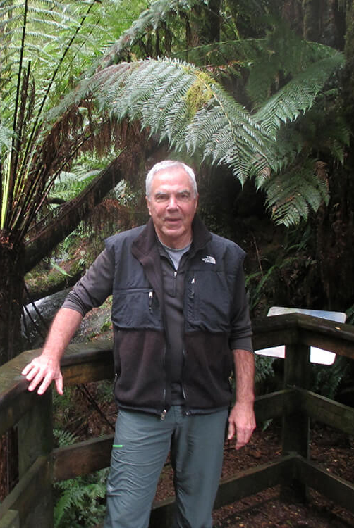 Jim Geiger at the Great Ocean Road in Australia.