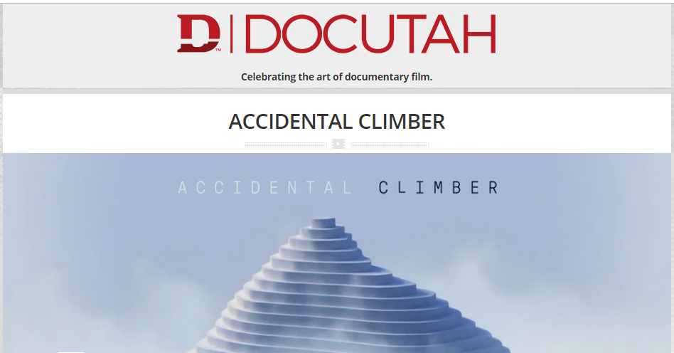 Accidental Climber featured at DOCUTAH International Documentary Film Festival