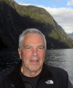 Jim Geiger on Milford Sound in New Zealand