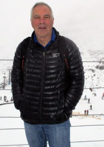 Jim Geiger at a ski resort on the North Island in New Zealand