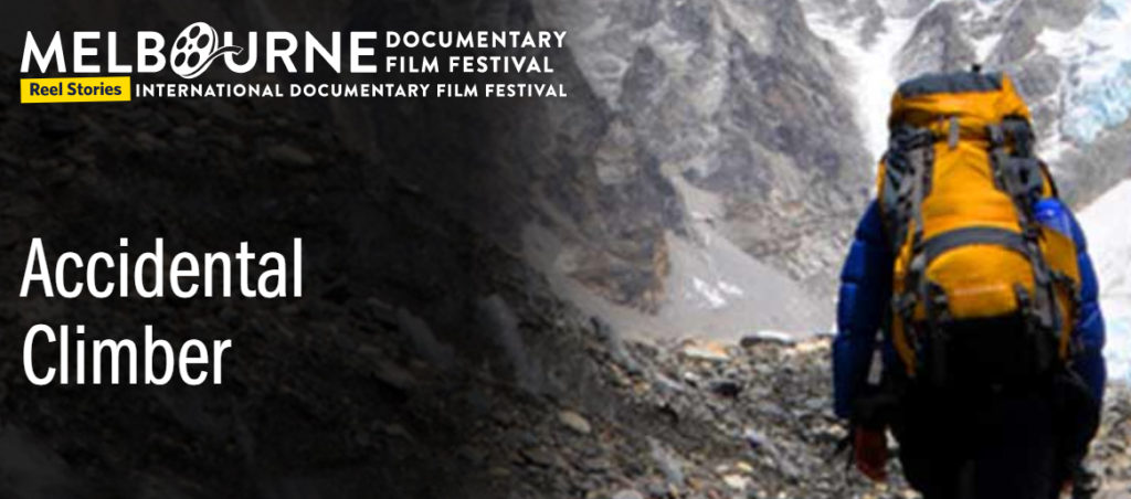 Accidental Climber, documentary film showing at the 2019 Melbourne International Documentary Film Festival